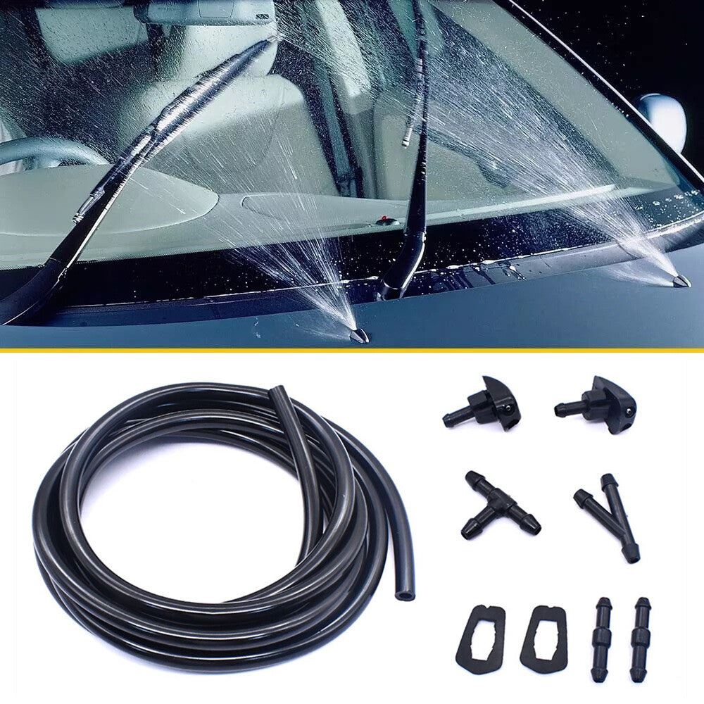 7-Piece General Motors SUV Windshield Washer Sprayer Kit - Front Sprayer Head with Hose n