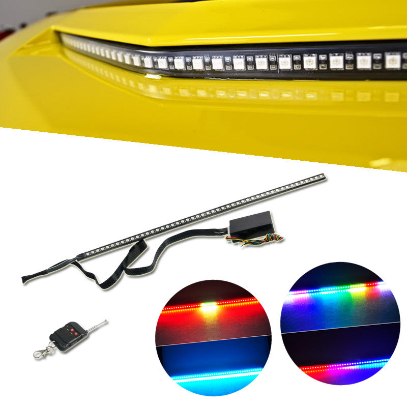 RGB LED Knight Scanner Strip Light Suitable for 2010-14 Camaro SS Range Hood Q