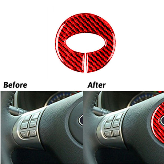 2X Window Lift Panel Trim Cover Carbon Fiber for CADILLAC CTS SPORT 2008-UP Red v