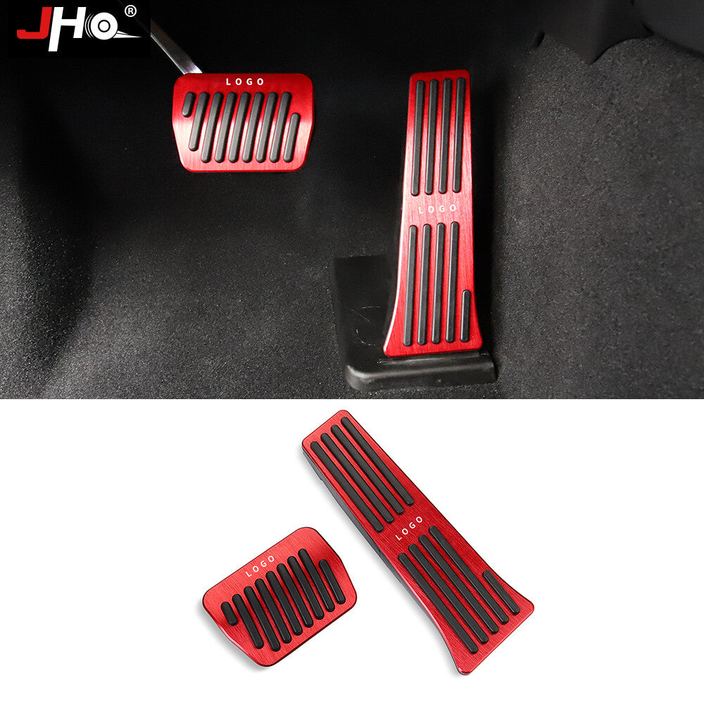 2pcs Car Gas Brake Pedal Cover Anti Slip Foot Pedals for Ford Explorer 2020 Red