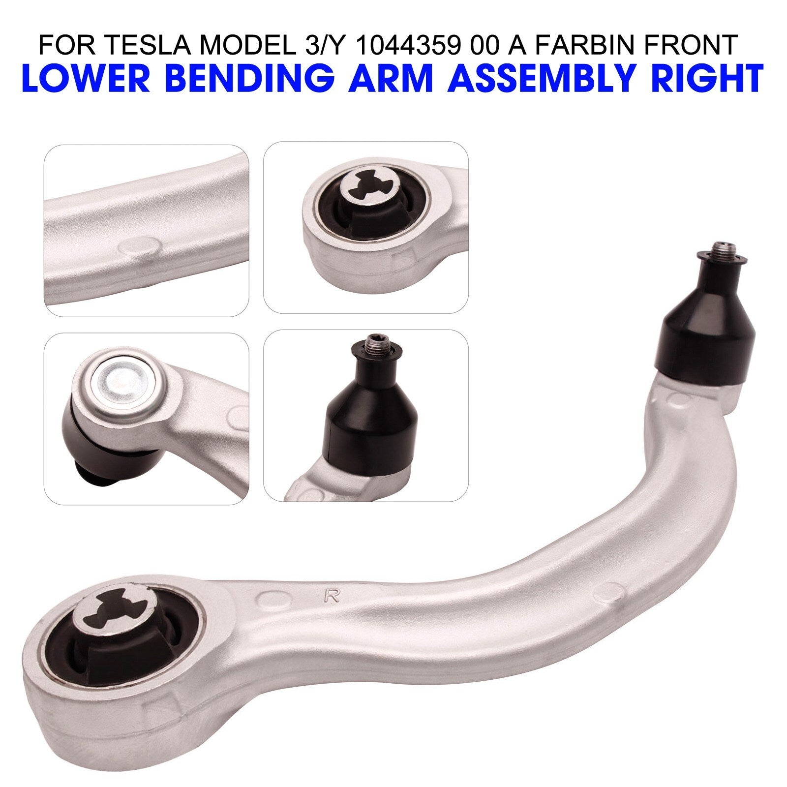for Tesla Model 3/Y 1044359 00 A FARBIN Right Front Lower Bending Arm Assembly