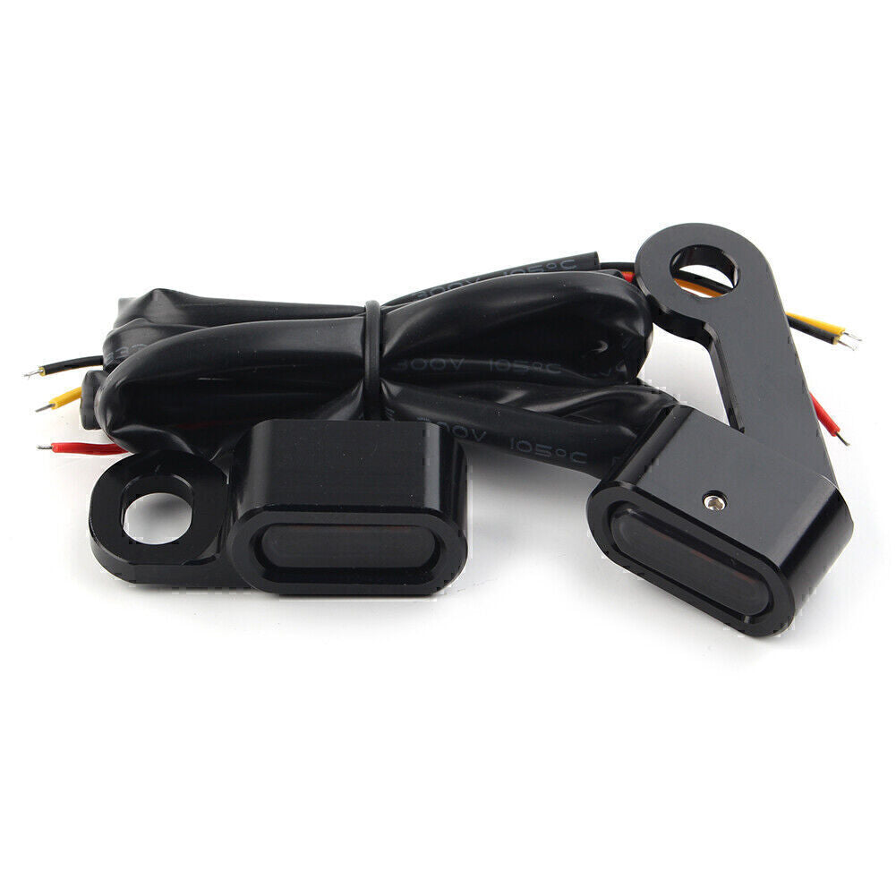 for Mini LED Turn Signal Handlebar Blinker Indicator Light Lamp Fit for Harley Sportster