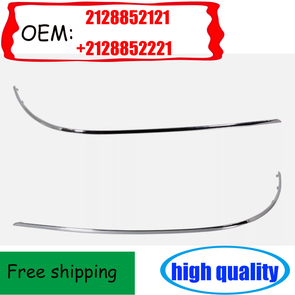 New Set of 2 Rear LH & RH Side Chrome Bumper Molding Fits E300 E350 E400 E550 n