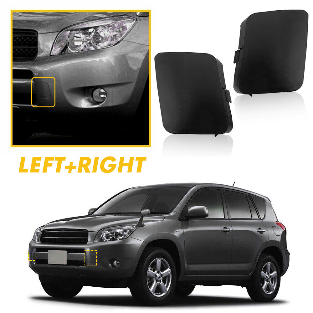 2-Piece Trailer Cover Eye Hook Front Bumper Right Cover for RAV4 2006-2008 n