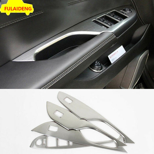 4Pcs for Cadillac SRX 2010-2016 Matte Silver Window Lift Panel Switch Cover Trim