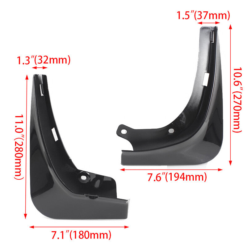 4PCS/Set Modified Car Mud Flaps Splash Guards MudSplash Fenders cover w/Screw US v