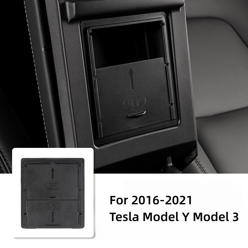 Hidden storage box for 2016-2021 for Tesla Model 3/Y center console storage box.