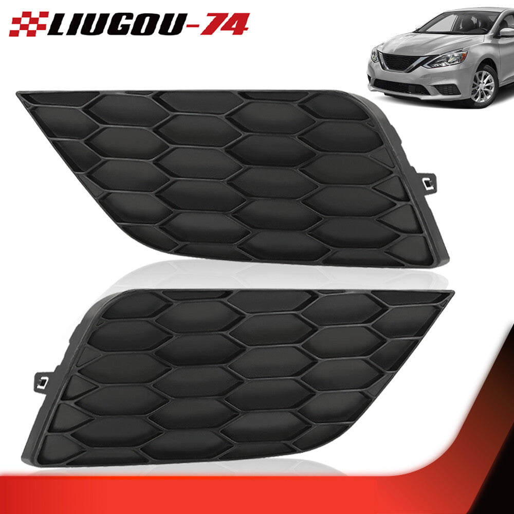 New fog lamp cover grille frame set fits 2016 2017 2018 2019 for Sentra- v
