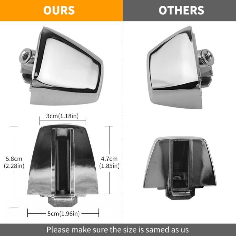 Outside Door Handle End Cap Cover Chrome Front or Rear for Hummer H3 06-10 US
