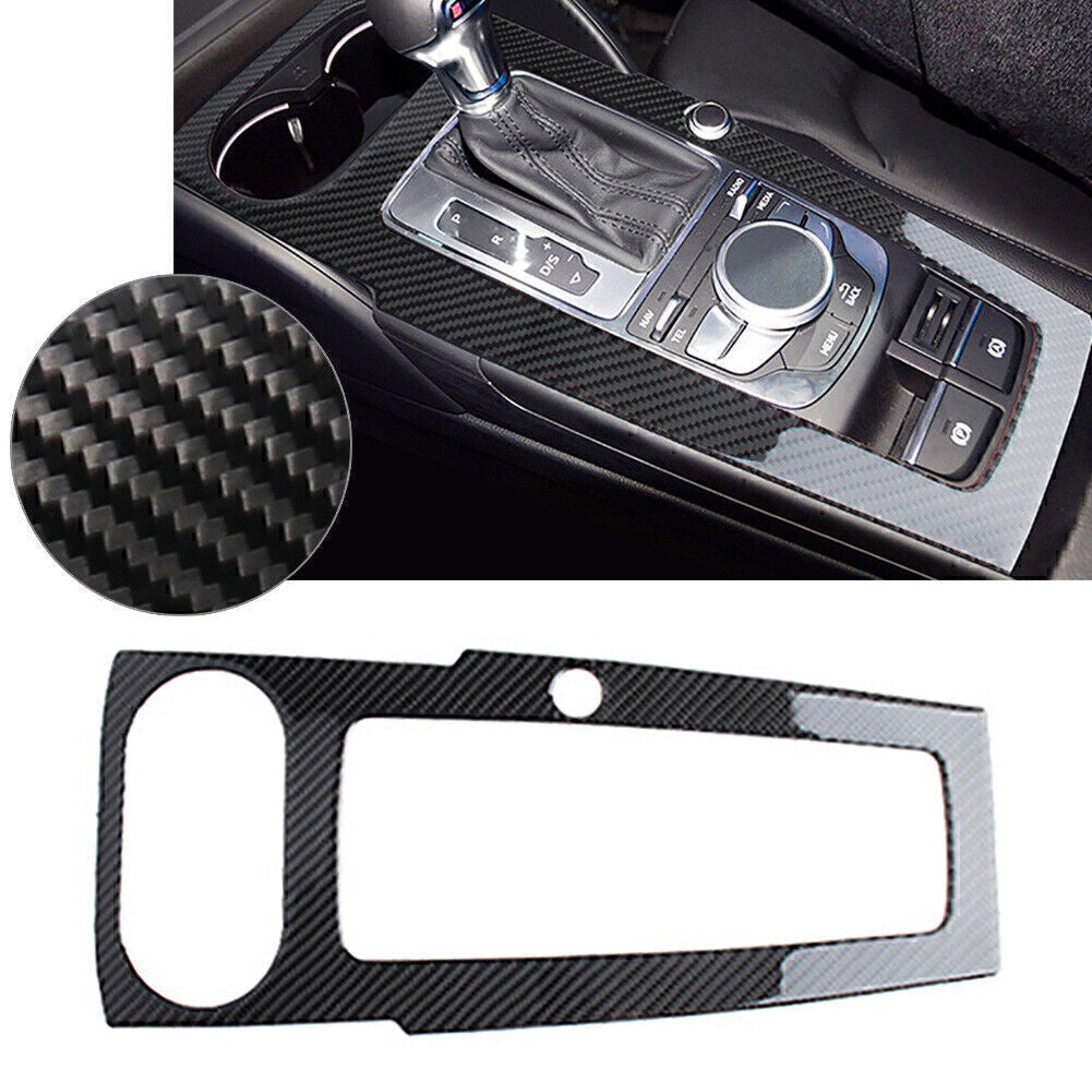 Mittelkonsole Gear Shift Panel Abdeckung Blend Kohlefaser Fur for Audi A3 2014-2019