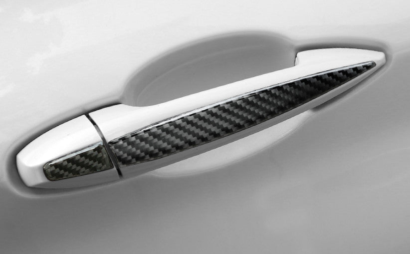 for BMW X5 X6 2014-18 Real Carbon Fiber Exterior Side Door Handle Cover Trim 8P