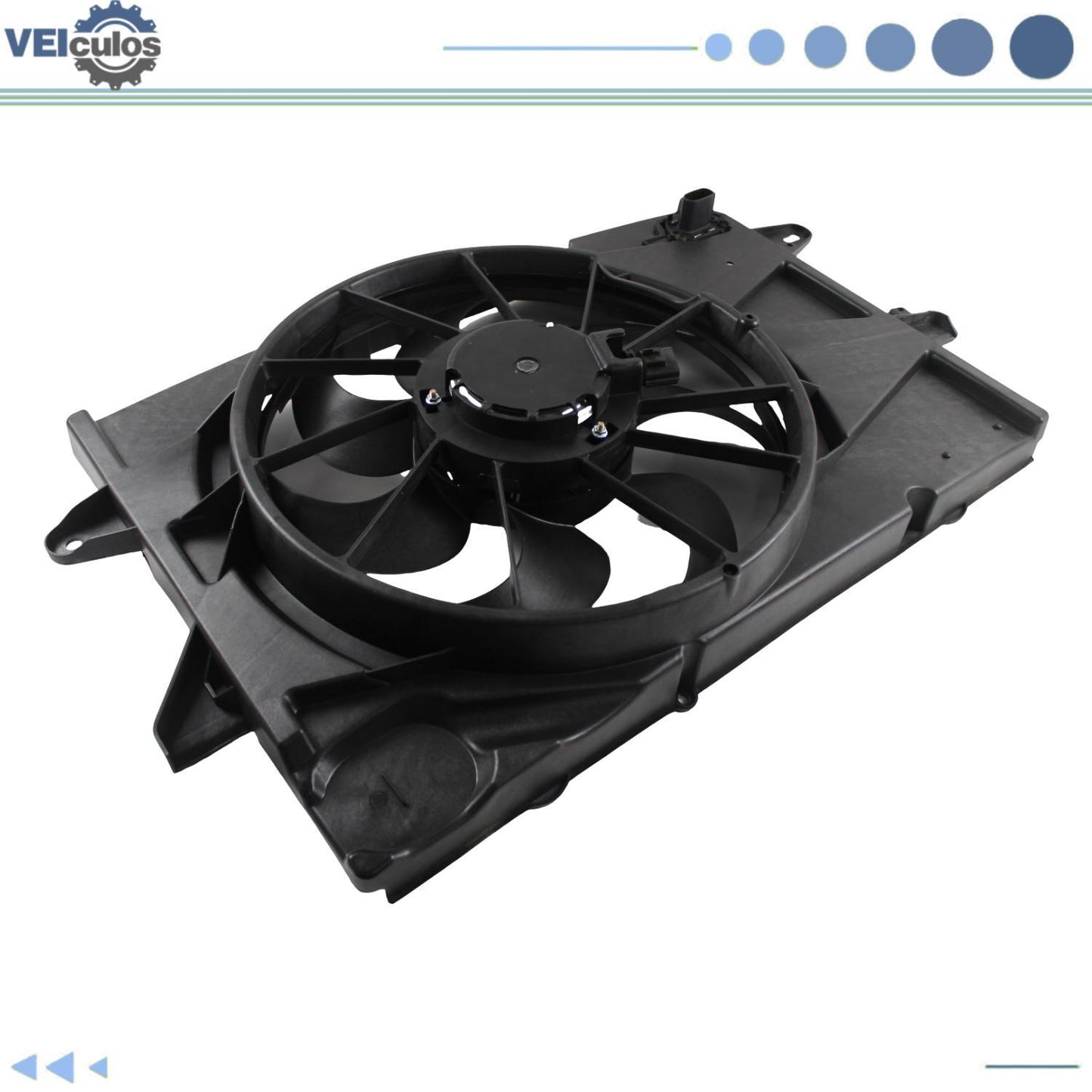 Radiator AC Condenser Cooling Fan Assembly For 10-17 for GMC Terrain 2.4L 621-456