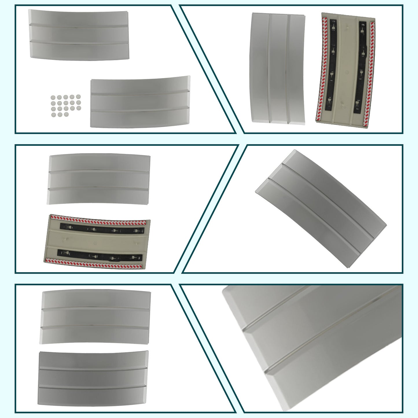 for Range Rover L405 2013 - 2021 Silver Door Side Fender Ventilation Grille Decorative Cover - v