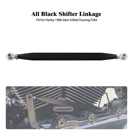 All Black Shifter Shift Linkage Fit for Harley Softail Road King Electra Glide Q