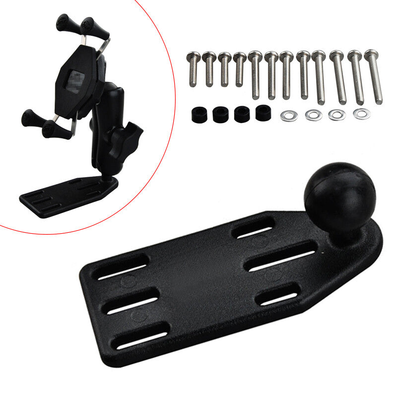 1 Ball Motorcycle Cylinder Lever Reservoir Cap Mount Base for GPS Bracket Set v
