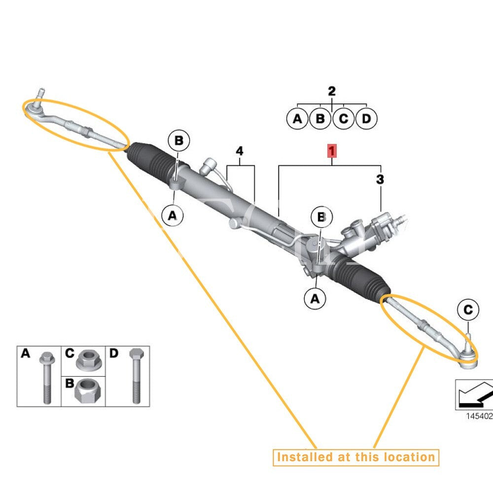 for Rolls-Royce for Phantom Steering Inner and Outer Ball Joint Kit 32210422879 32106786304