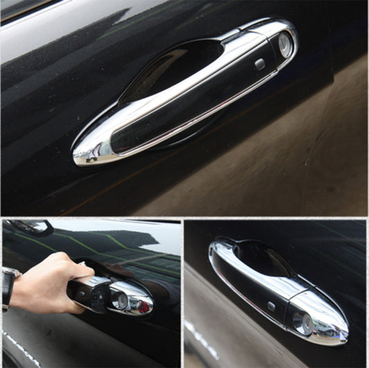 Chrome Exterior Side Door Handle Frame Cover Trim ABS For 2017-2020 for Jeep compass