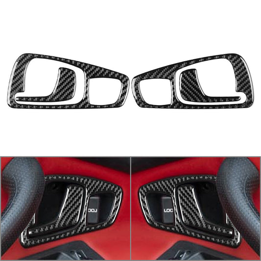Interior Door Handle Cover Trim Fit for Honda S2000 2004-2009 Carbon Fiber Black ne