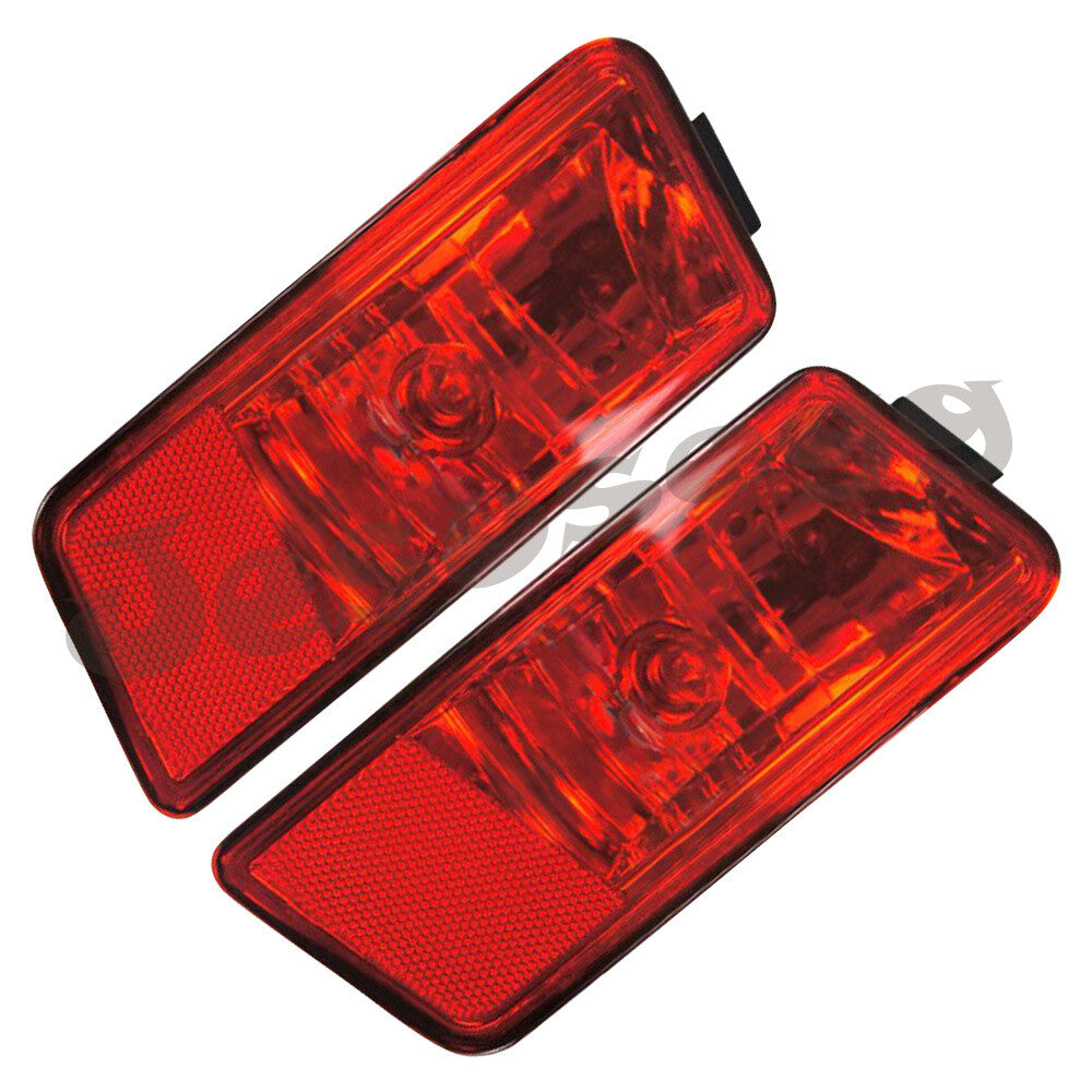 Pair for Dodge Journey Bumper 2009-11 Reflector Brake Lamp Warning Right+Left