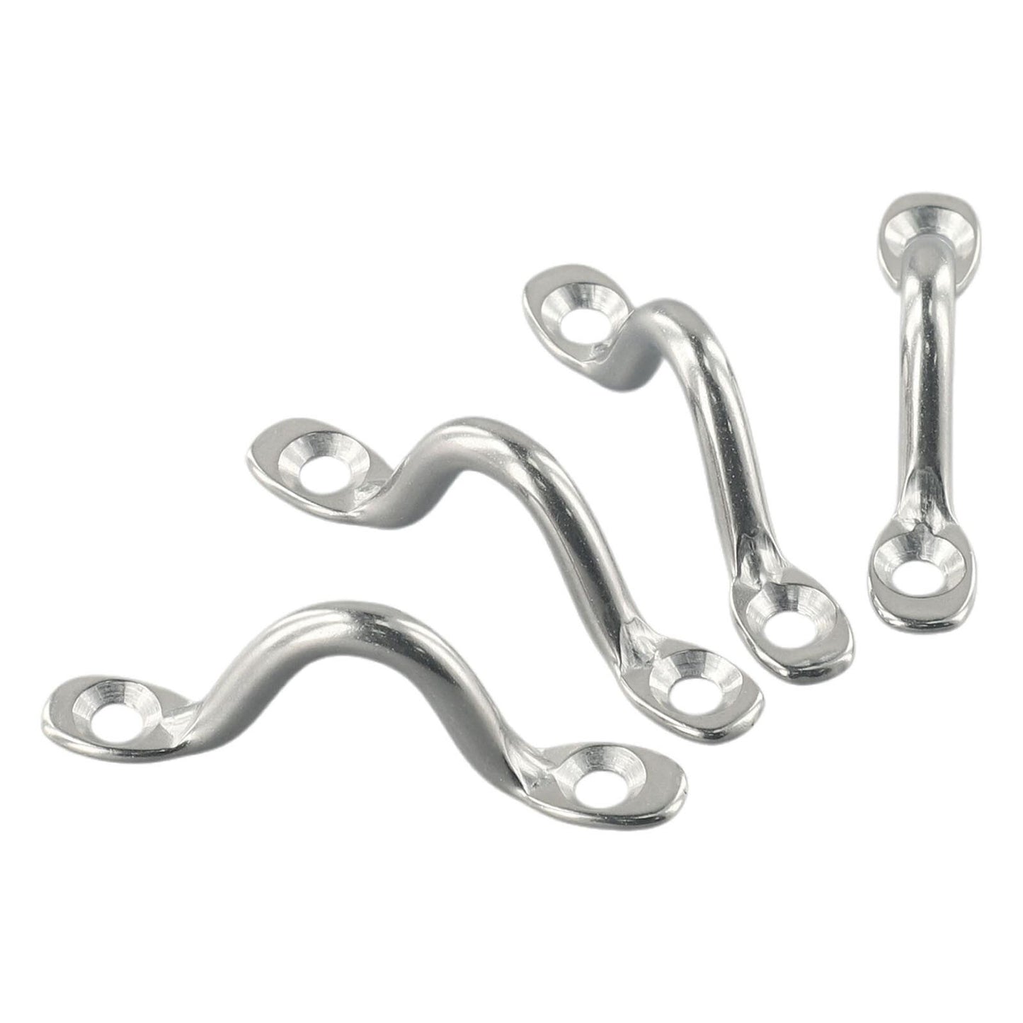 Wire Eye Straps Handles 5mm Boat Marine Camel Back Fender Hook Saddle Silver