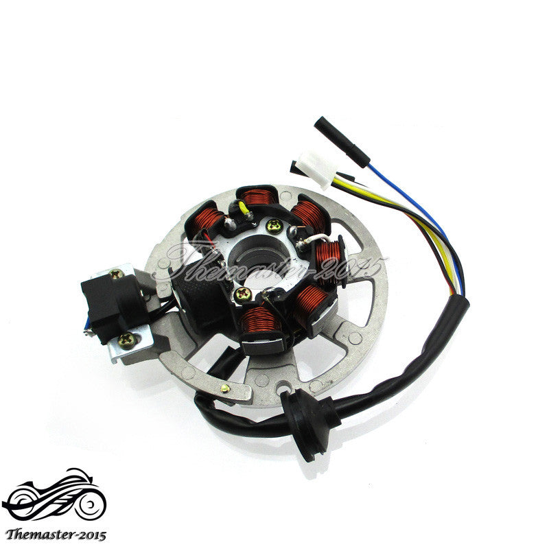 7 Coil 5 wire Stator 2 Stroke Alpha Sports 50cc 70cc 90cc ATV 1PE40QMB, 1PE50QMF Q