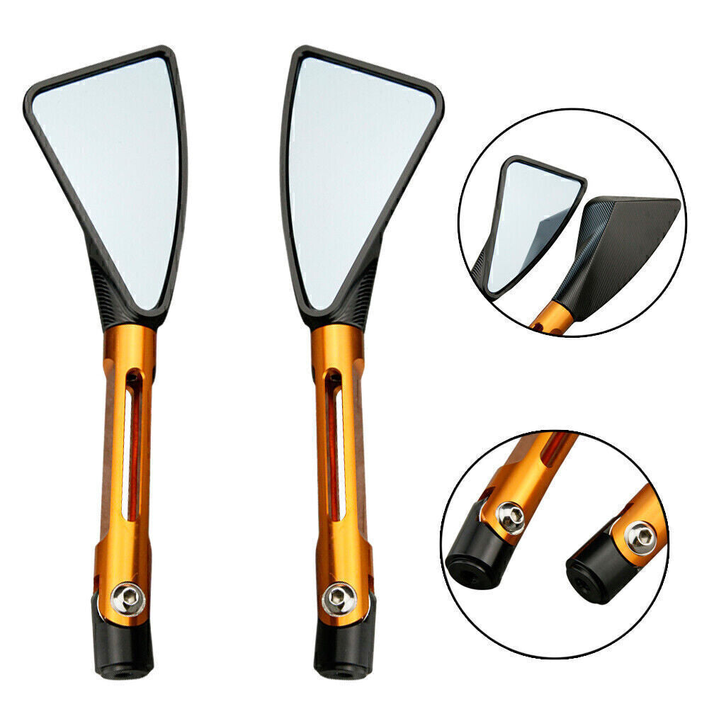 for Yamaha 1999-2003 R6 & 2000-01 R1 Orange CNC Pair L&R Rear View Side Mirrors Q