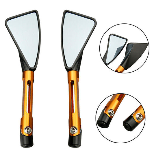 for Yamaha 1999-2003 R6 & 2000-01 R1 Orange CNC Pair L&R Rear View Side Mirrors Q