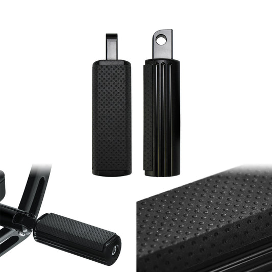 Matte Black Defiance Foot Peg Male Footrests Fit for Harley Touring Softail XL