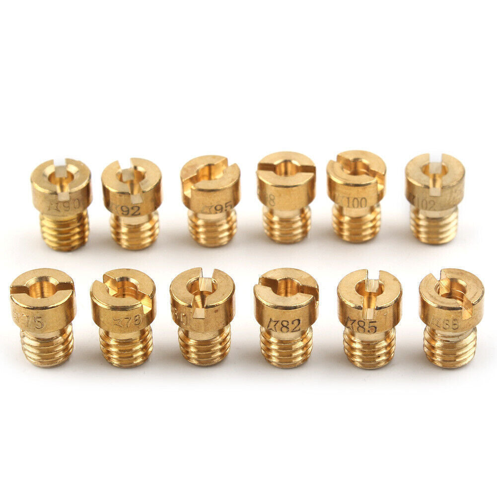 12pcs 5mm Carburetor Carb Main Jets Replacement Fit #75-#102 Dellorto sha phbg Q