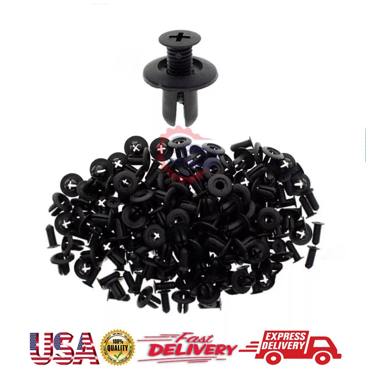 100x for Hood Rivet Trim Fastener Clips Bumper Retainer Fender Liner for Hyundai for KIA