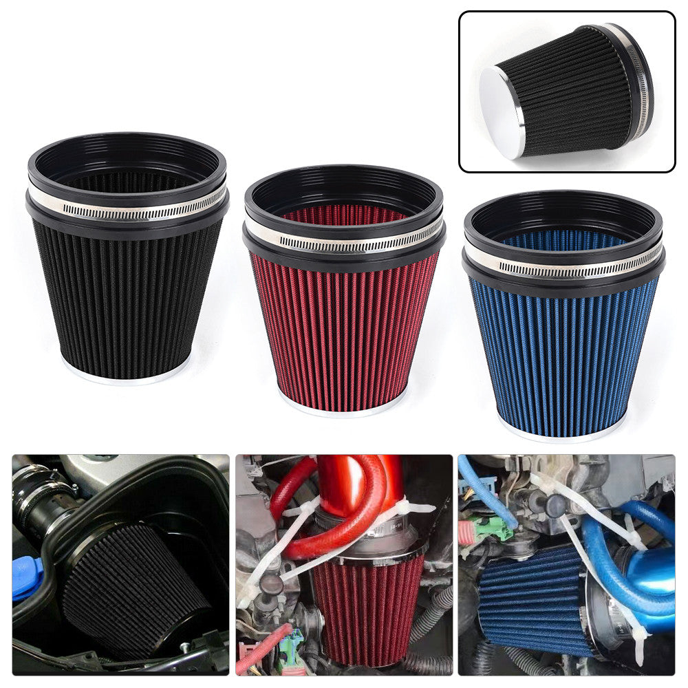 Short 6 152mm High Flow Inlet Truck Air Intake Cone Replacement Dry Air Filter Q