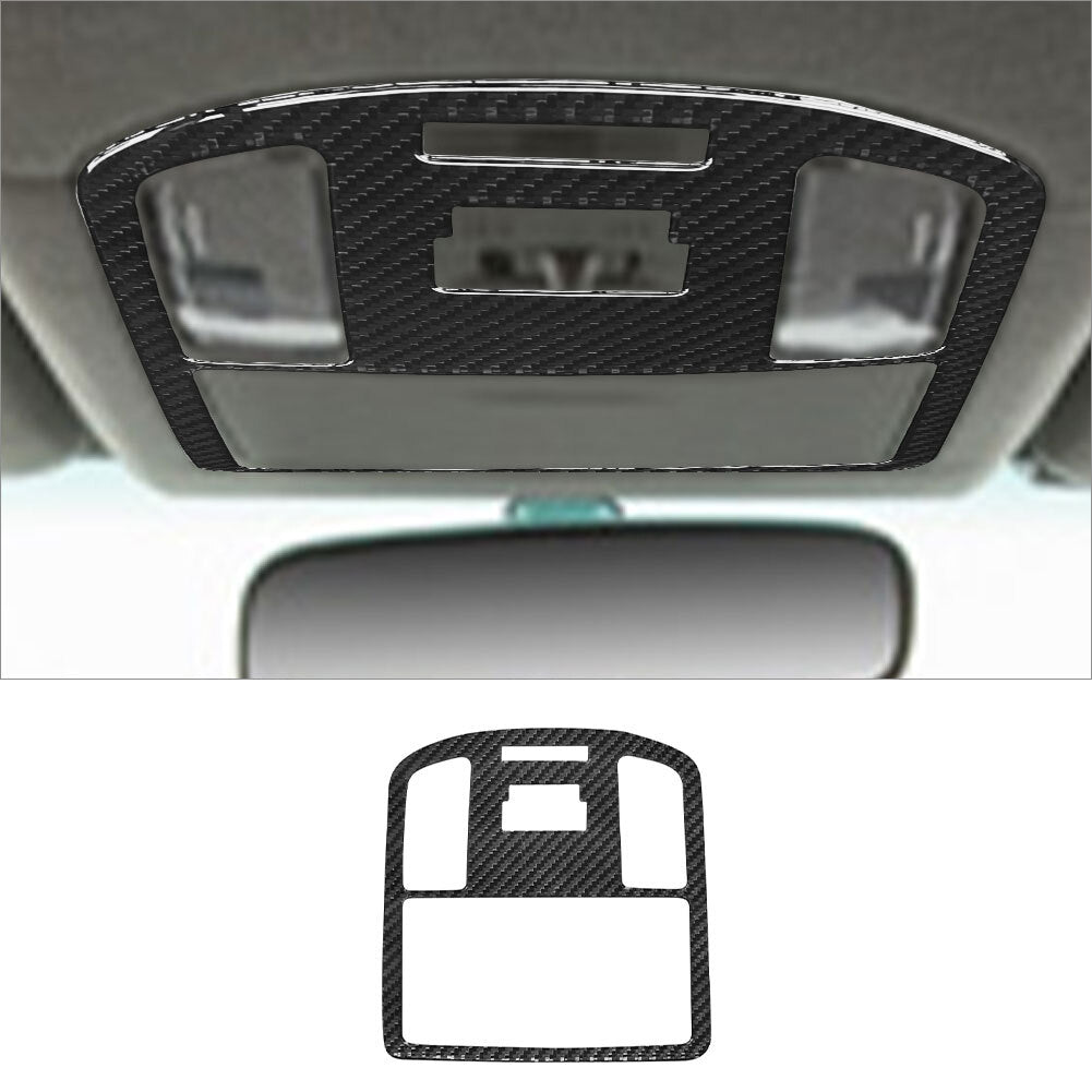 Carbon Fiber Interior Overhead Console Frame Cover Trim for Toyota Hilux