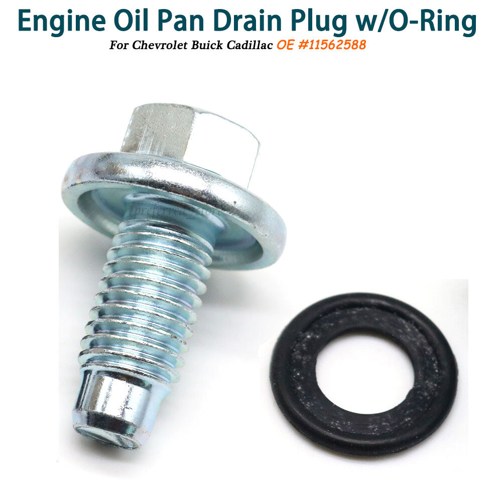 Engine oil pan drain plug with sealing O-ring suitable for GM for Buick for Cadillac 9L8Z6730A- v