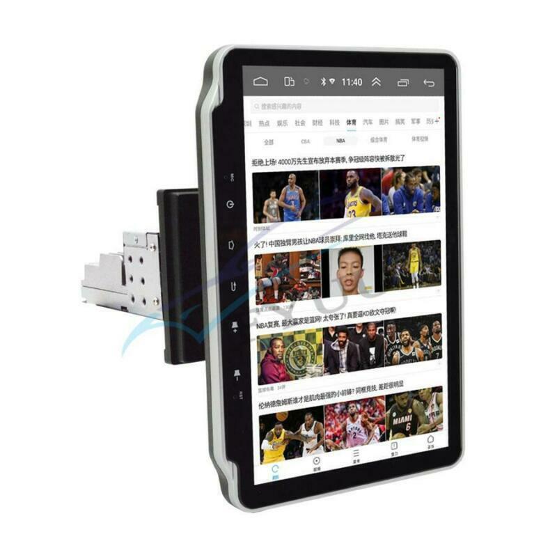 10.1-inch 1DIN touchscreen, Android 9.1, in-car GPS navigation, multimedia player, WiFi FM radio. n