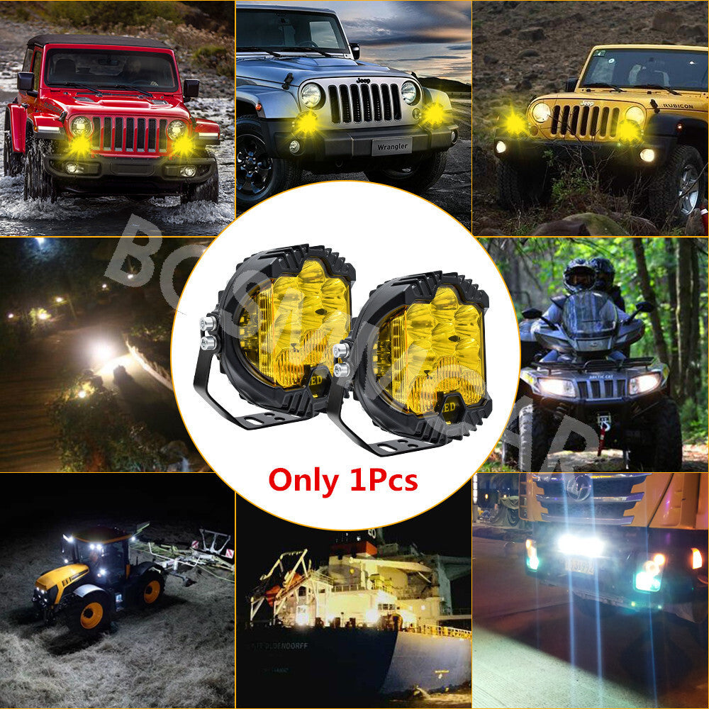 Fog Light LED Headlight DRL Offraod Lamp For Car Garden Garage Backyard Camping Q