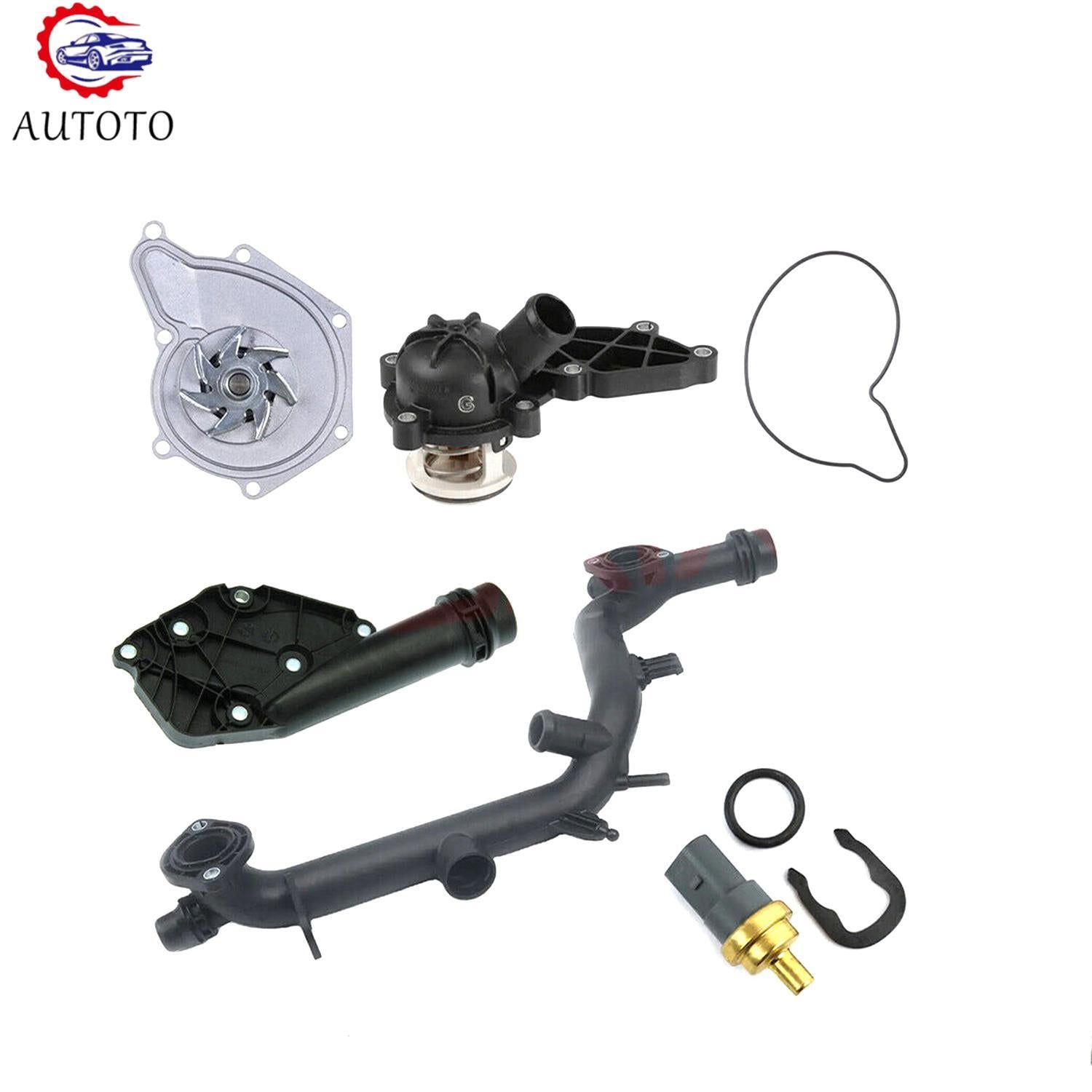 Cooling System Kit for Audi A4 Quattro A5 Quattro Q5 V6 06E121168B 06E121018B