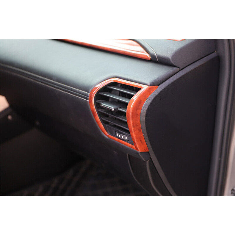 for Lexus NX200t 300h 2015-2021 wood grain Console LR Air Outlet Vent cover