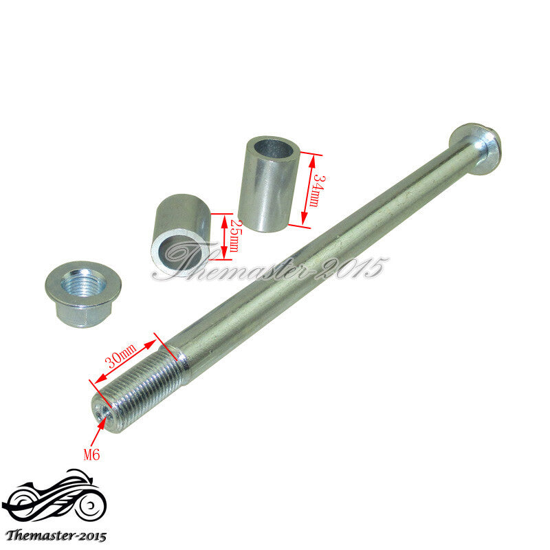 15mmx245mm Drilled Front Wheel Axle For Chinese Pit for Mini Super Motard Dirt Bike Q