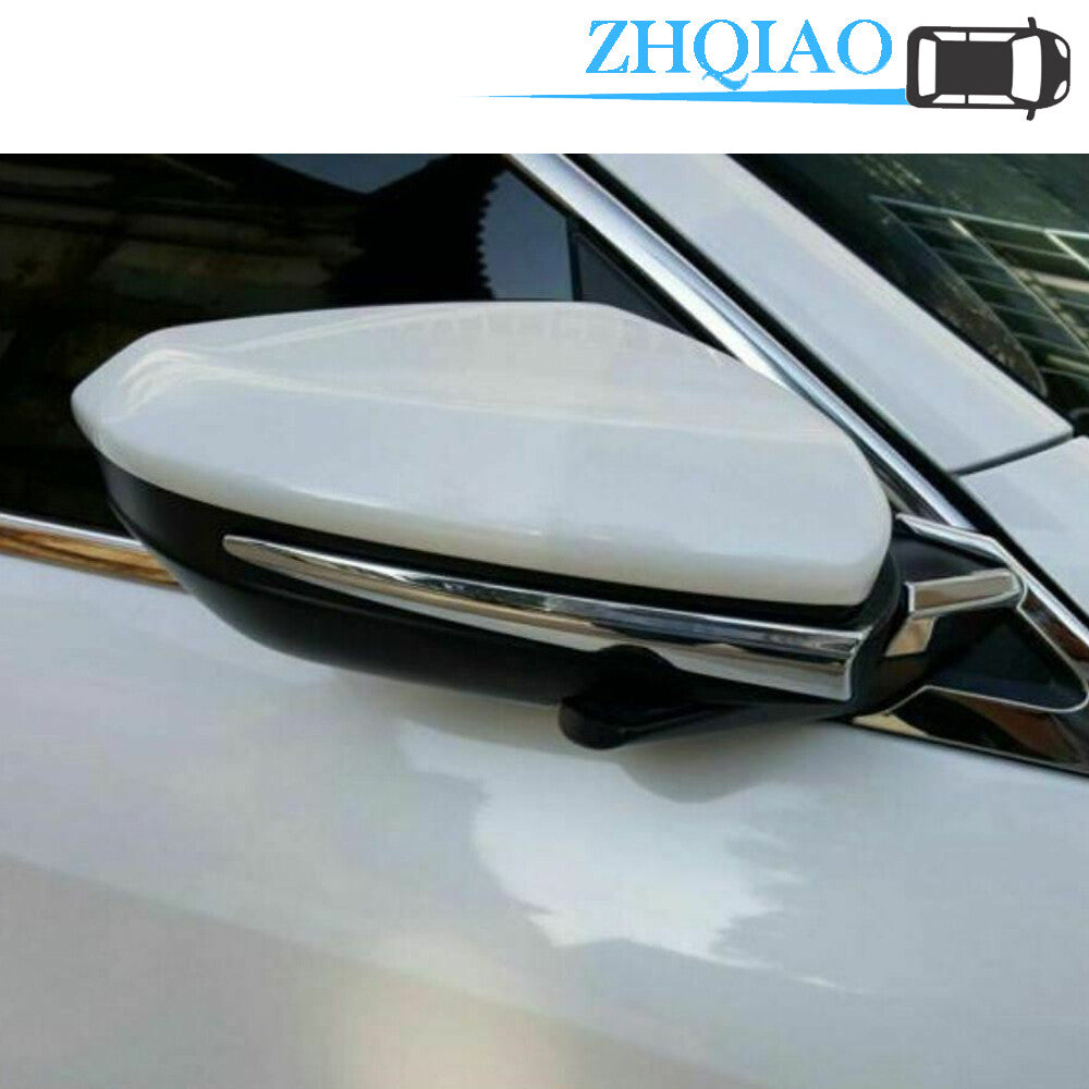 Chrome Door Side Mirror Lid Lip Bezel Cover Trim Lid Fits for Honda for CIVIC 16-19