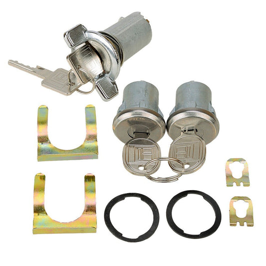Set Ignition & Door Lock Cylinder W/Keys for Buick for Chevy for Cadillac for Pontiac New n