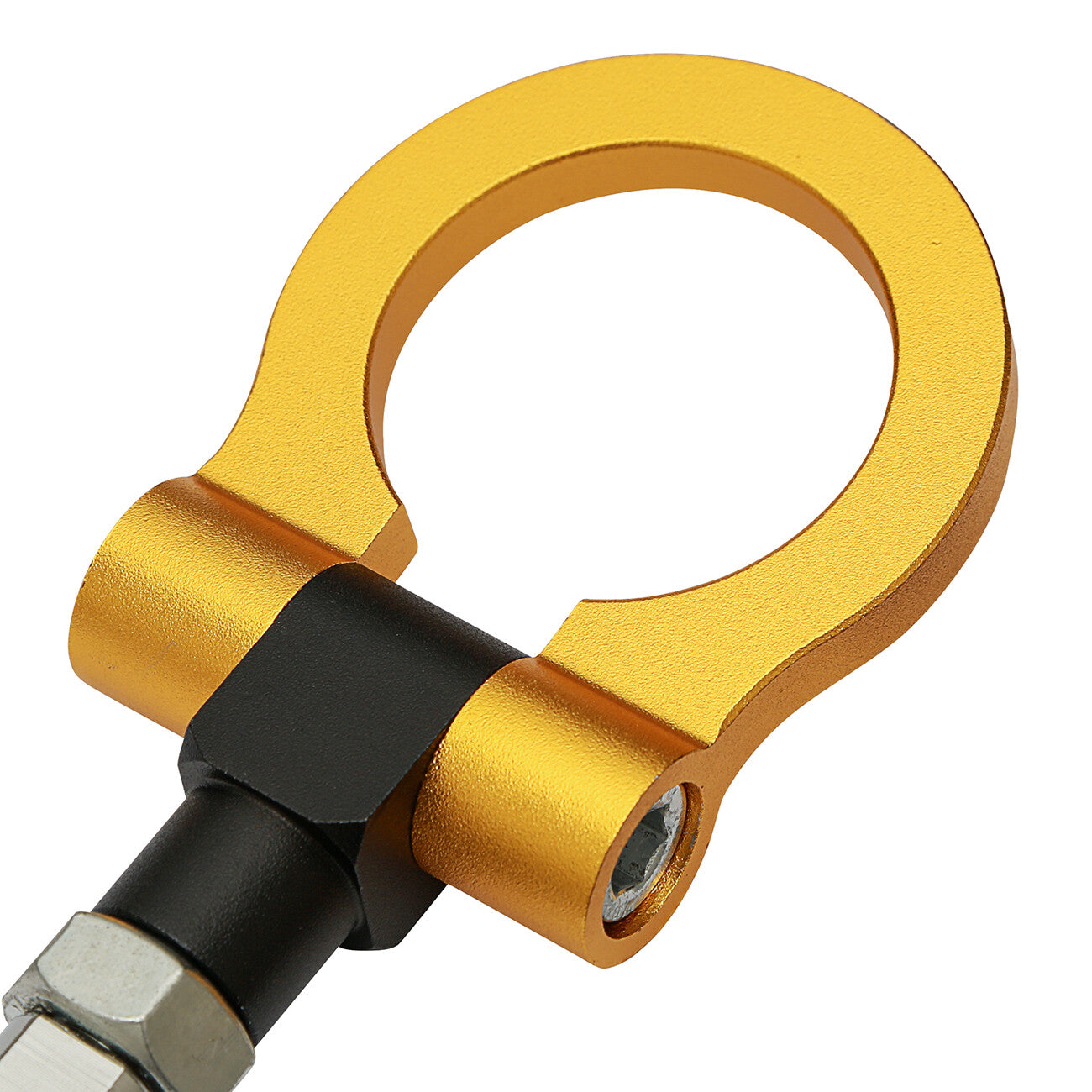 Gold Folding Ring Heavy Duty Screwed-On Tow Hook Kit for Jeep Renegade Patriot Q