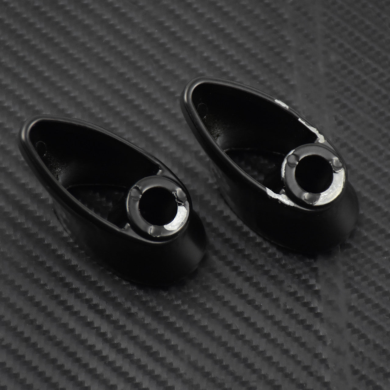 Front Short Turn Signal Brackets Kit Fit for Harley Street Glide FLHX Dyna Black