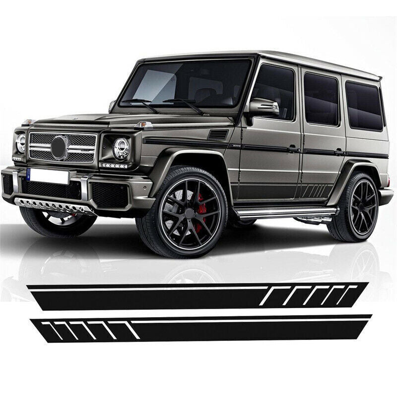 2-Pack Vinyl Car Side Skirt Car Stickers Decals Stripes for G500 G63 n