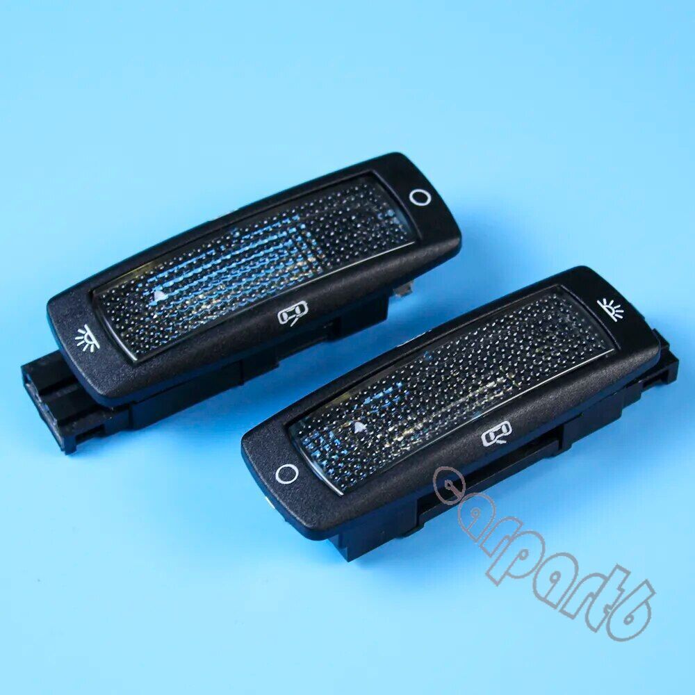 2 pcs Black Rear Reading Map Dome Light for VW for Golf for Passat Beetle 3B0947291BB41 Q