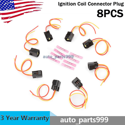 8-Piece Ignition Coil Connector Plugs for 4.6L, 5.4L, and 6.8L F-350 and E-150 Mustangs n