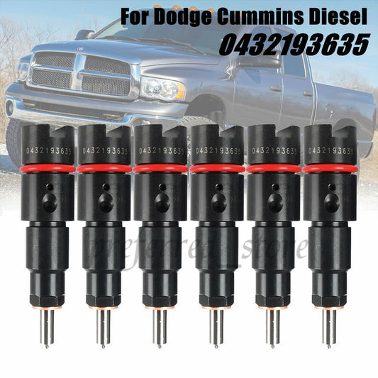 6 pieces of performance injectors for Dodge RV275, 98.5-02, 24-valve, 5.9L, 0432193635- v