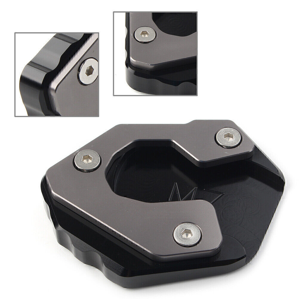 Motor Kickstand Side Stand Extension Plate Pad for Yamaha MT-07 FZ-07 Q