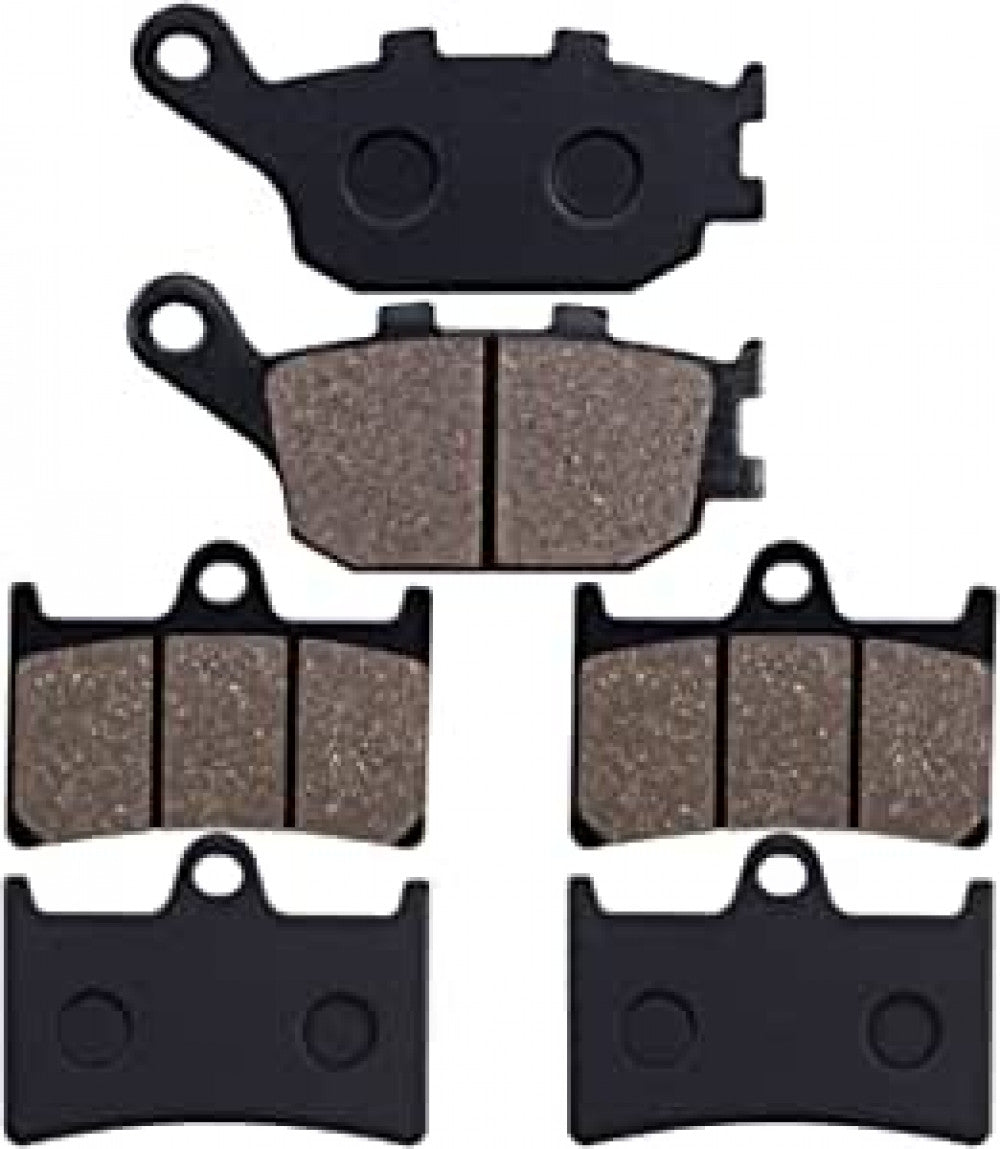 3 Pairs Front Rear Brake Pads for Yamaha FZ6 YZF R6 FZ8 FZS1000 FZ1 Fazer YZF R1
