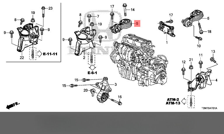 new engine, right 50880-SWA-A81, suitable for 2007-2011 for Honda CR-V AT