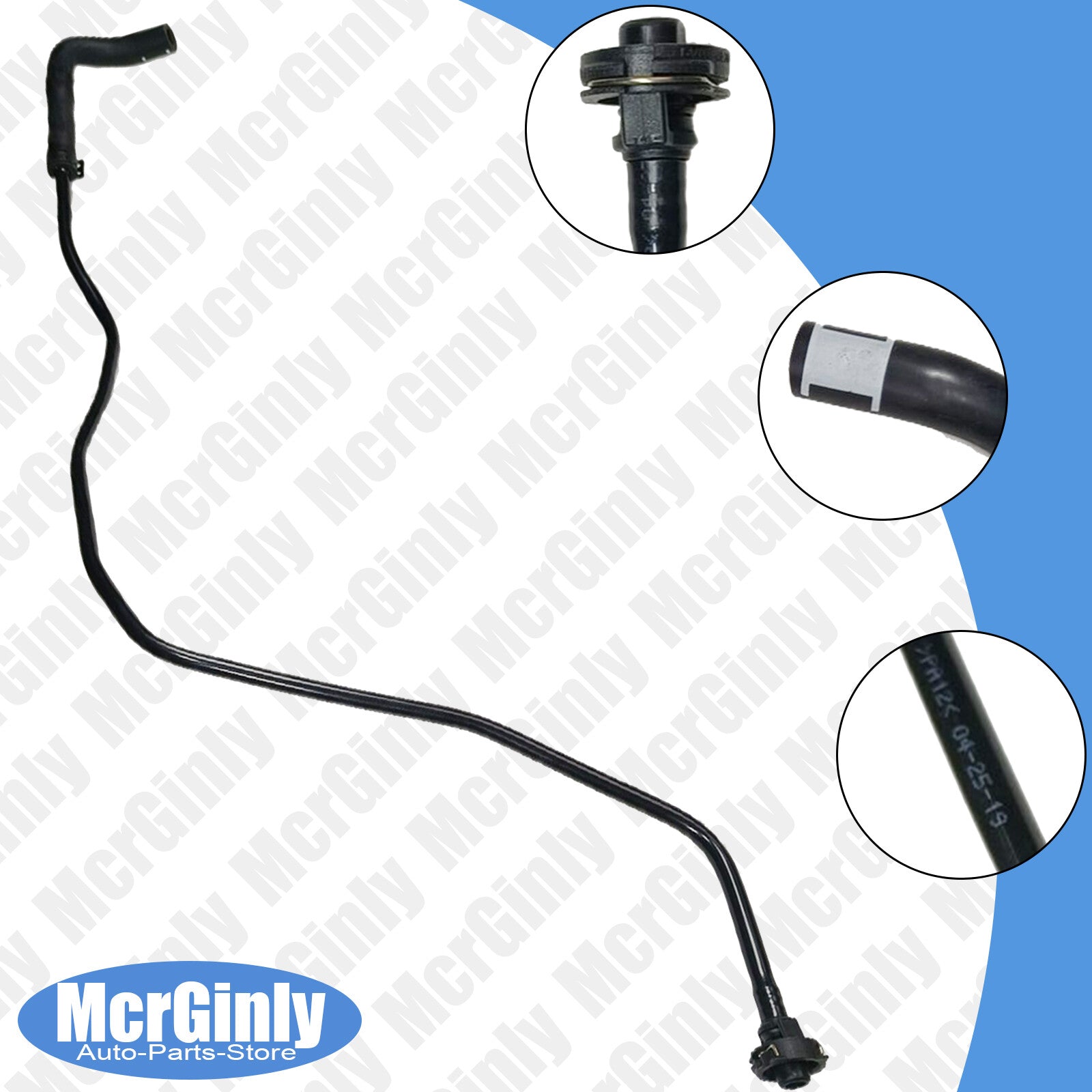 Radiator cooling overflow hose for Audi A6 2011-2014 #4G0121081AL CAEB CDNB CAED- n
